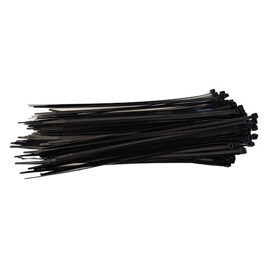 Picture of 4.8x300mm Black Nylon Cable Ties (Pack of 100)  